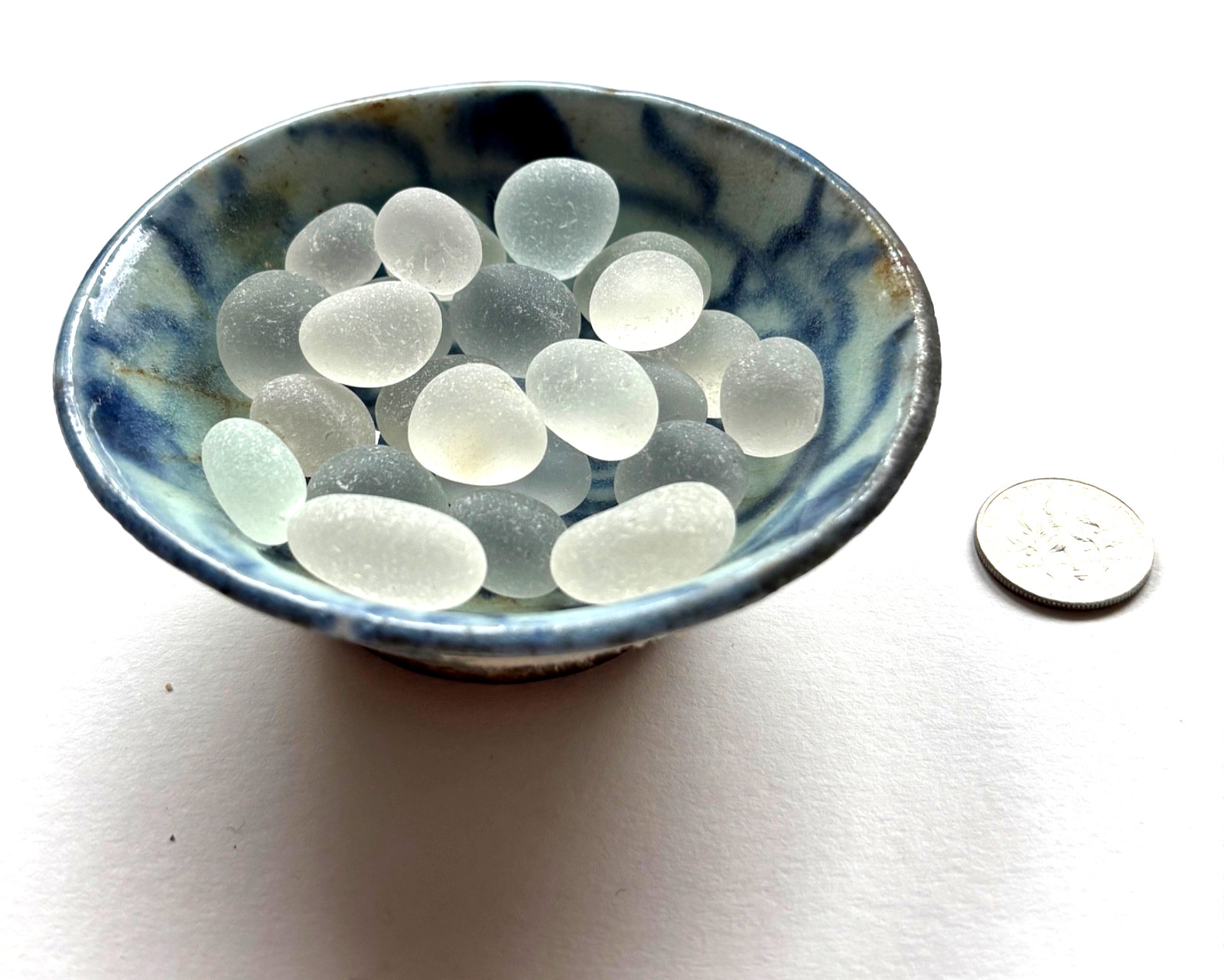 Surf Tumbled Sea Glass For Collectors for their Collection 24 RARE Chubby Eggs!!
