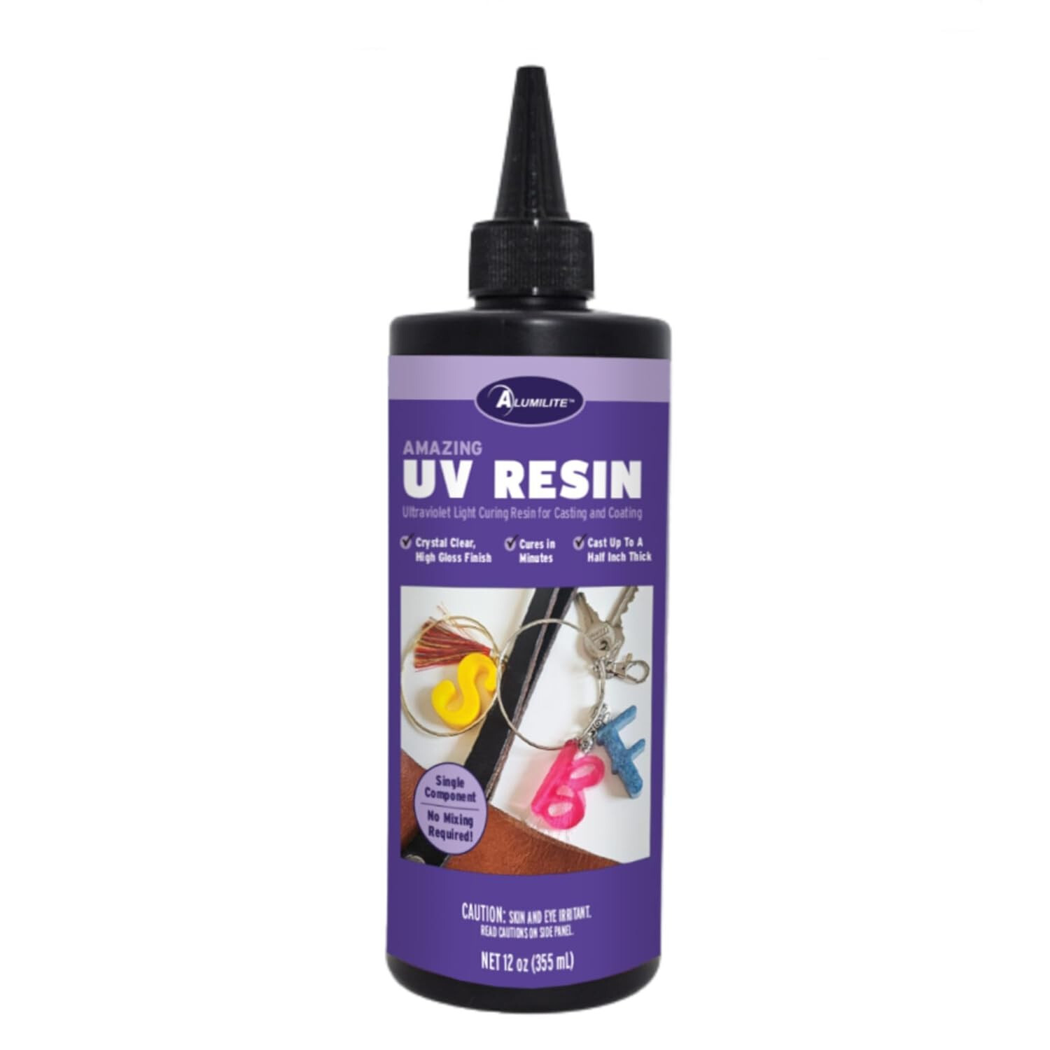 Alumilite Amazing UV Resin 12 oz Clear High Gloss Single Component No Mixing