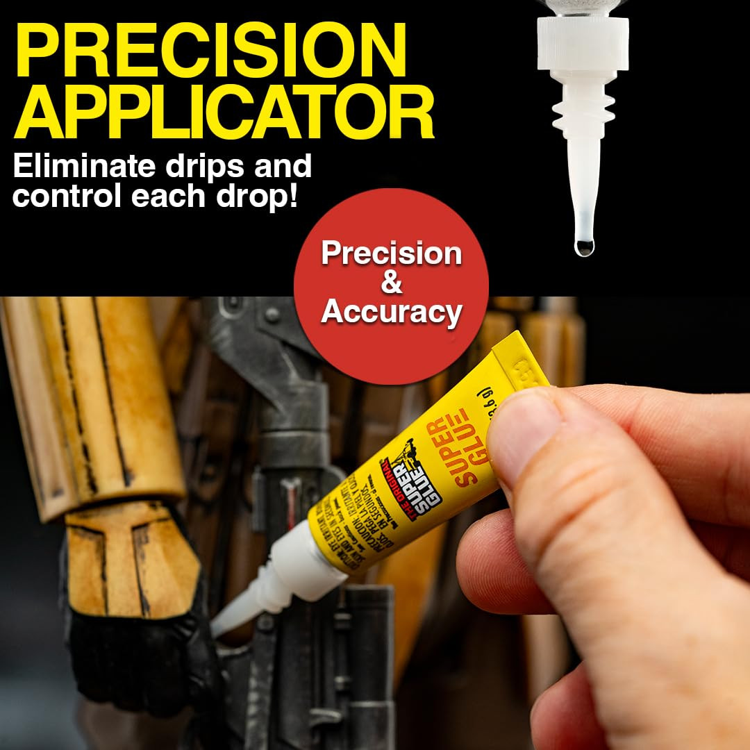 Fast Dry, Cyanoacrylate Adhesive, for Wood, Metal, Plastic, Crafts, Ceramic