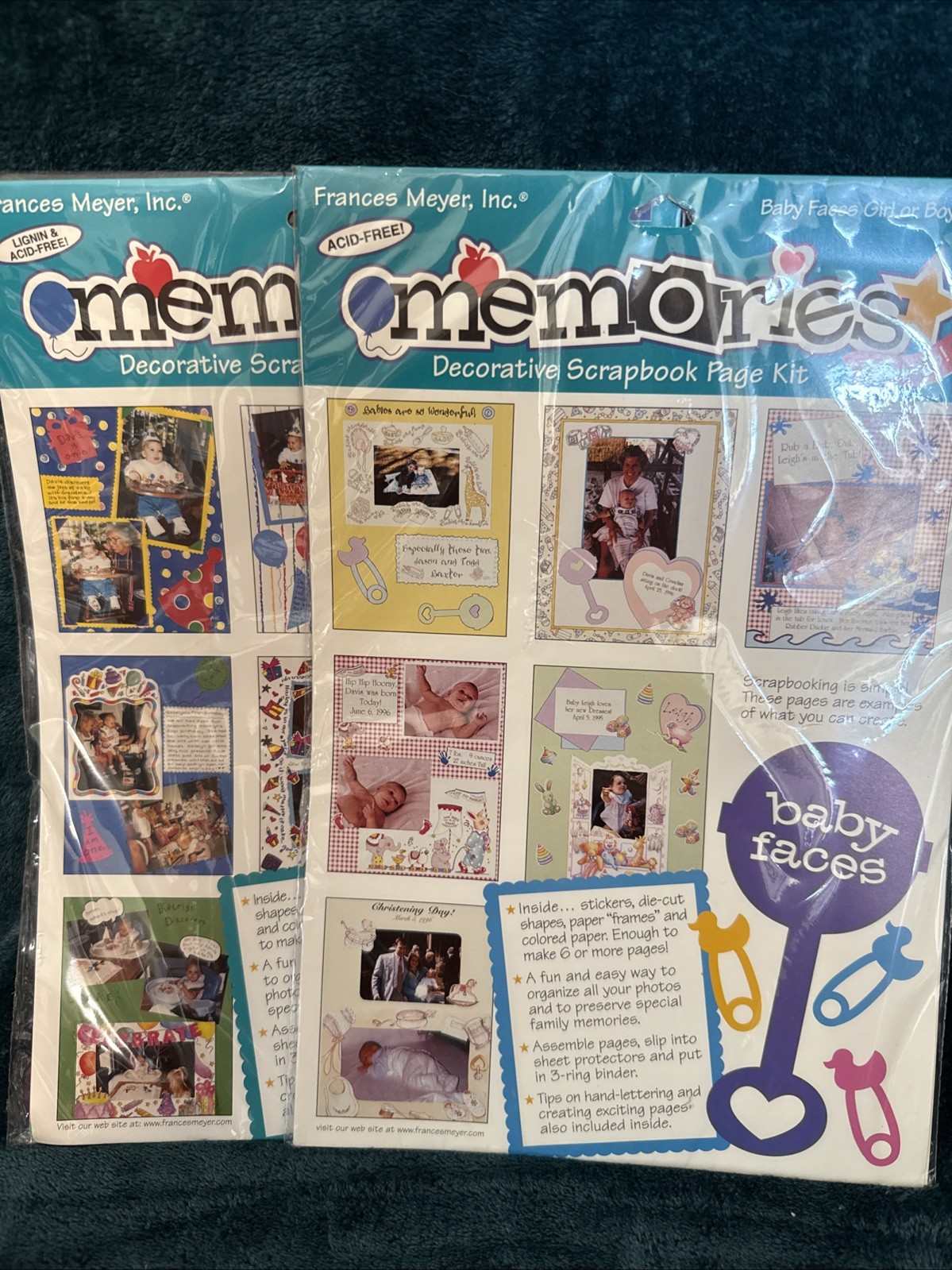 Frances Meyer Memories Page kits – Baby-Birthdays- Holly Days 3 Packs