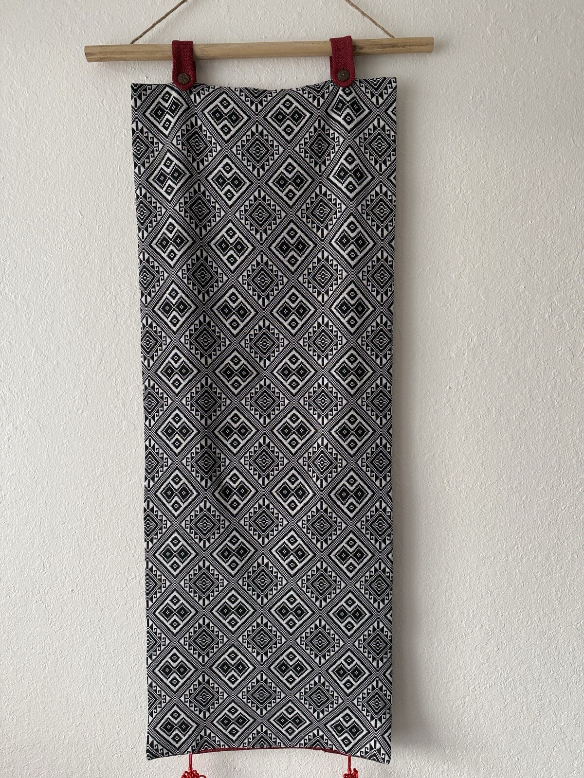 Miao/Hmong Embroidery – Wall Decoration – w/ Alloy Necklace and Good Luck Coins