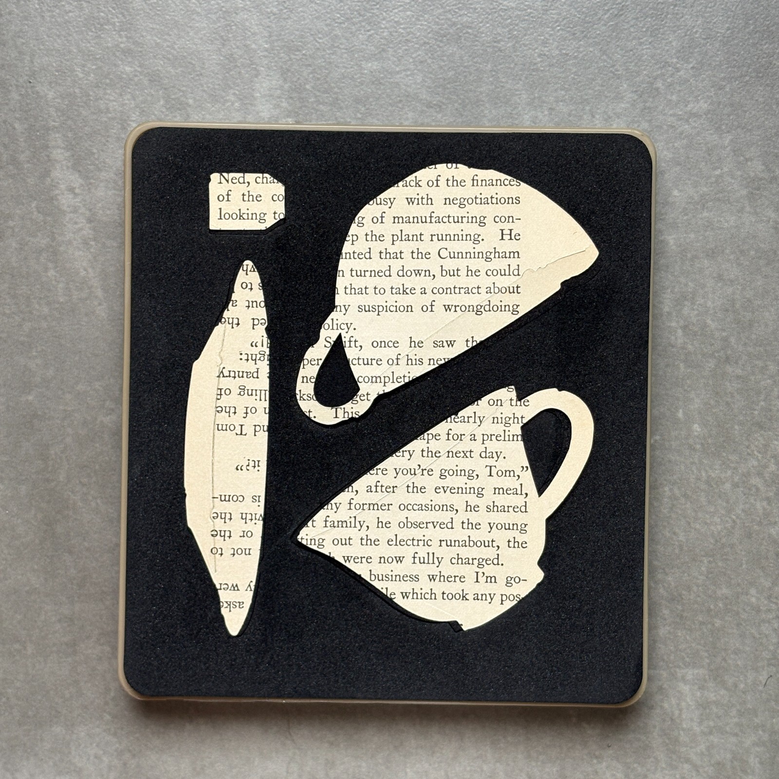 Tim Holtz Alterations Tea Time Sizzix Bigz Die Coffee Cups Saucer 660234