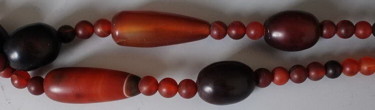 Charm China red Agate Beads Necklace! Ethnic style Simple and elegant string