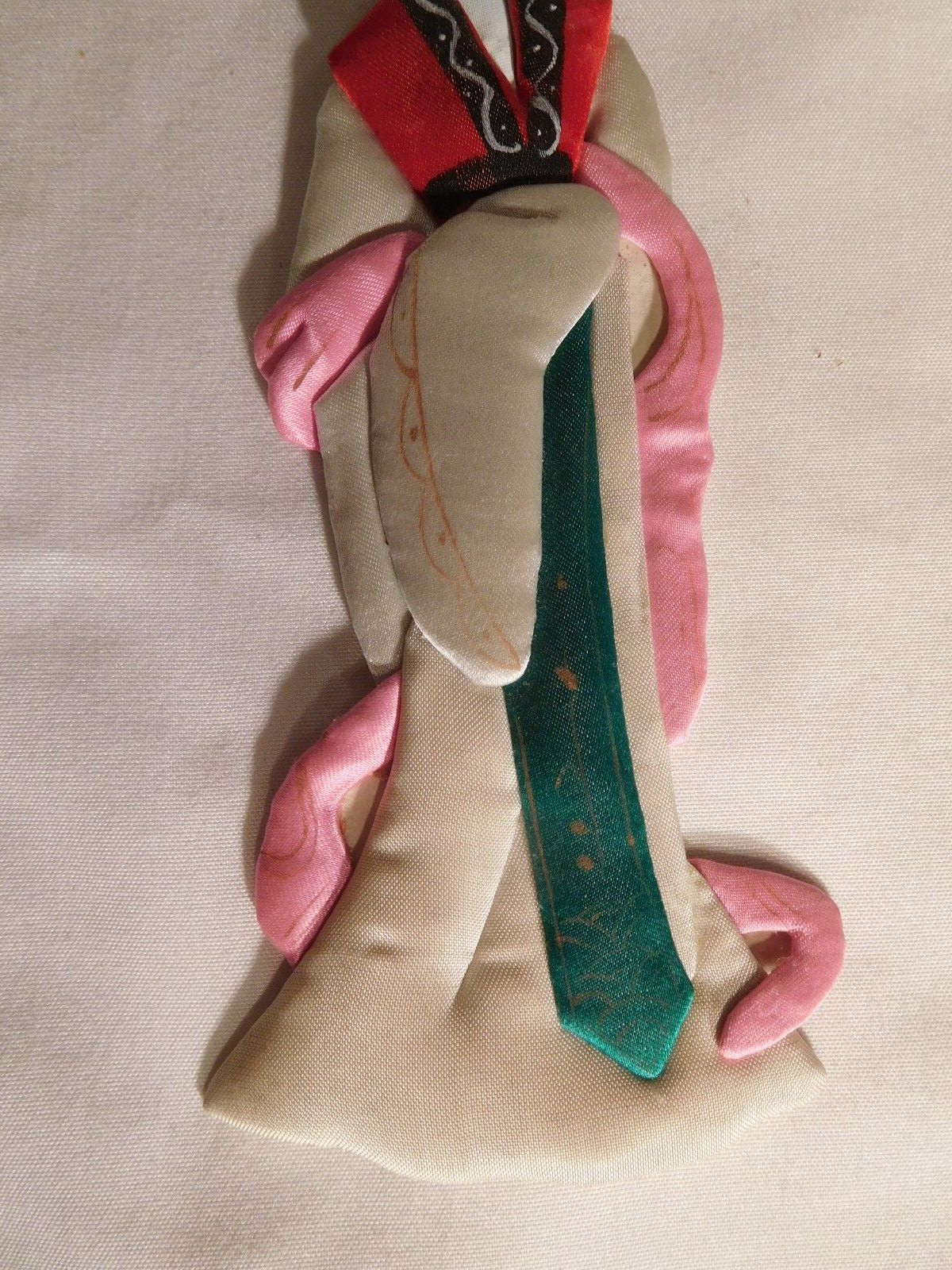 Vintage Beautiful Woman Chinese Hand-Made Silk Ornament