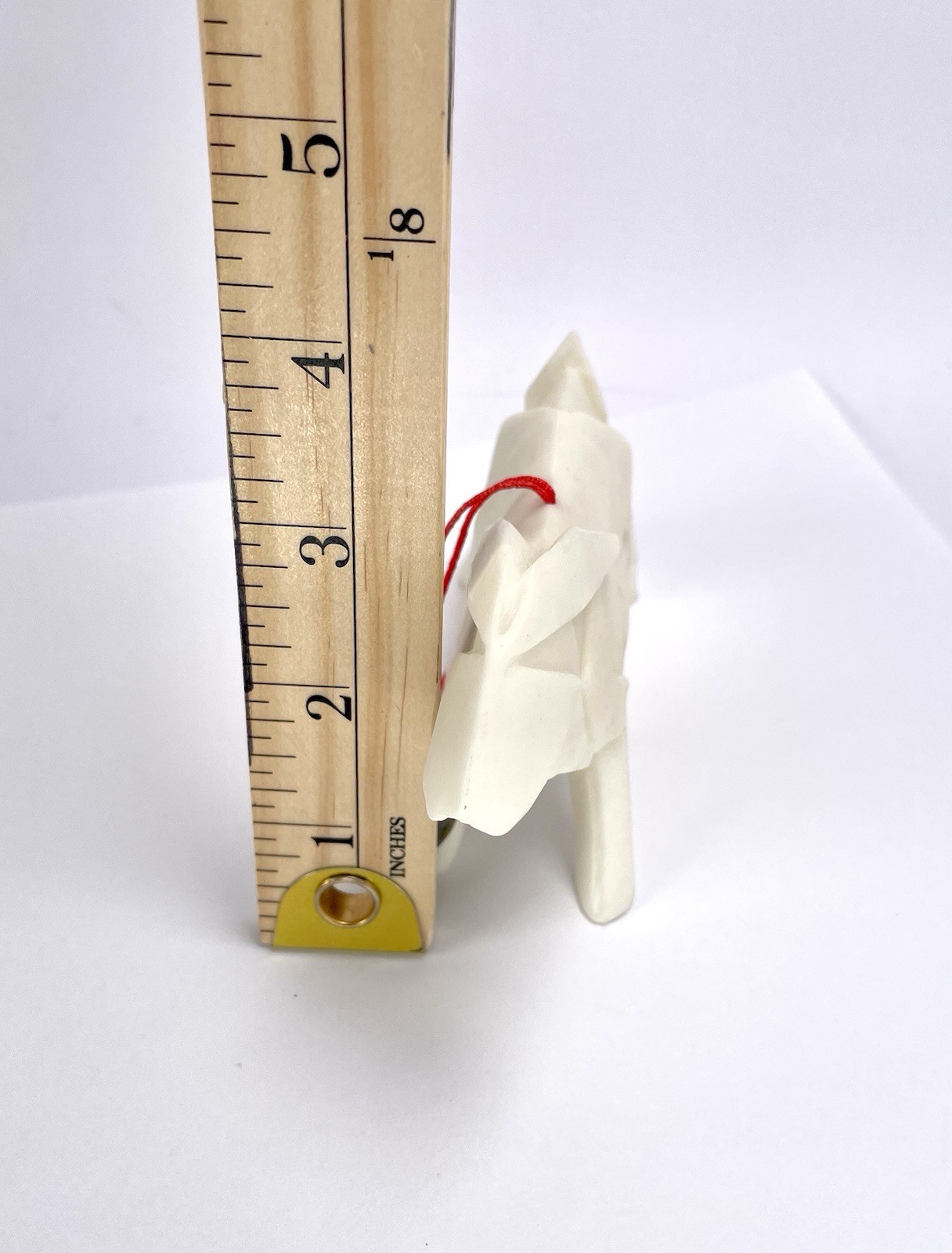 VTG Carved Resin Figurine – Origami Style, Asian-Inspired 4.5″x3″ Luck &Fortune