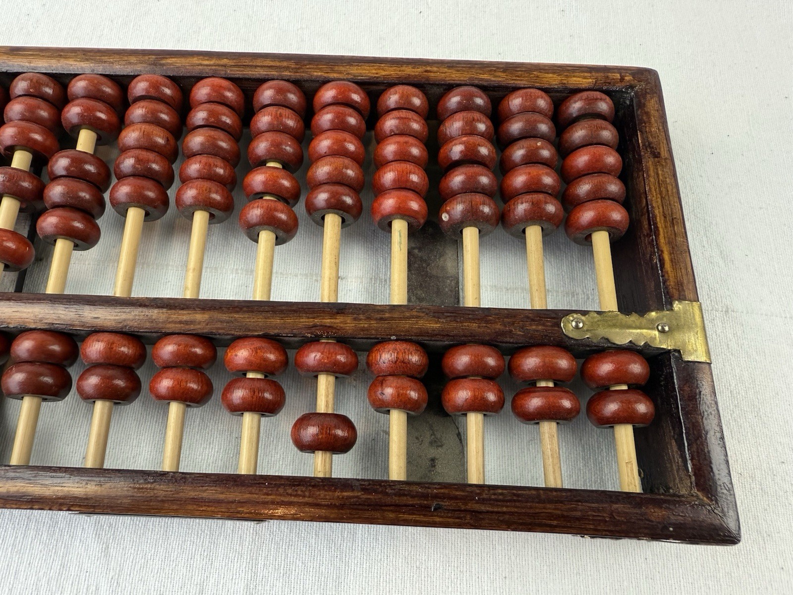 Chinese Abacus Diamond Brand – Cherry Color Wood Brass Adornment