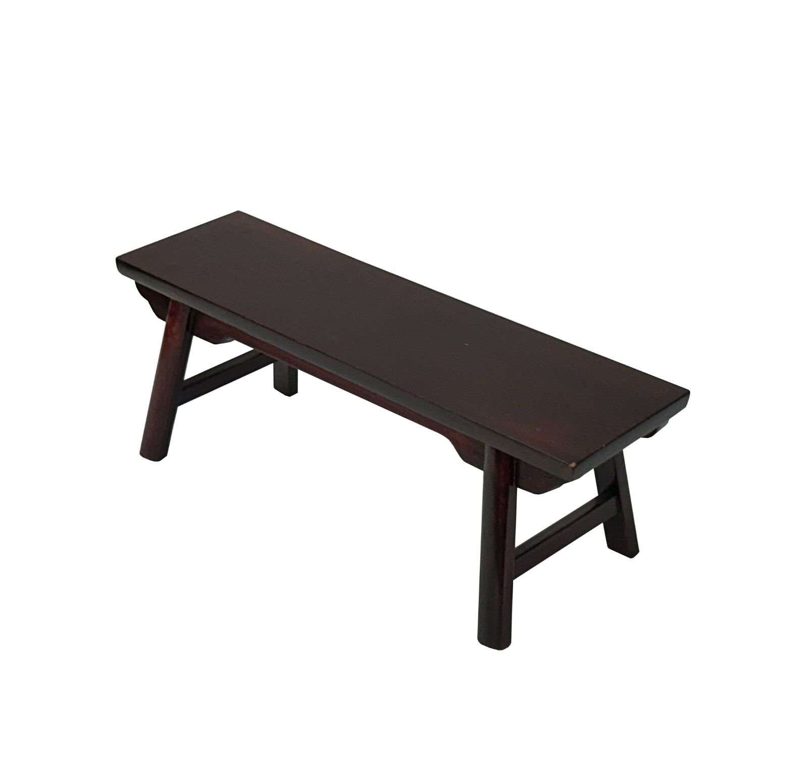 11″ Reddish Brown Bench Shape Rectangular Wood Display Stand Easel st1019