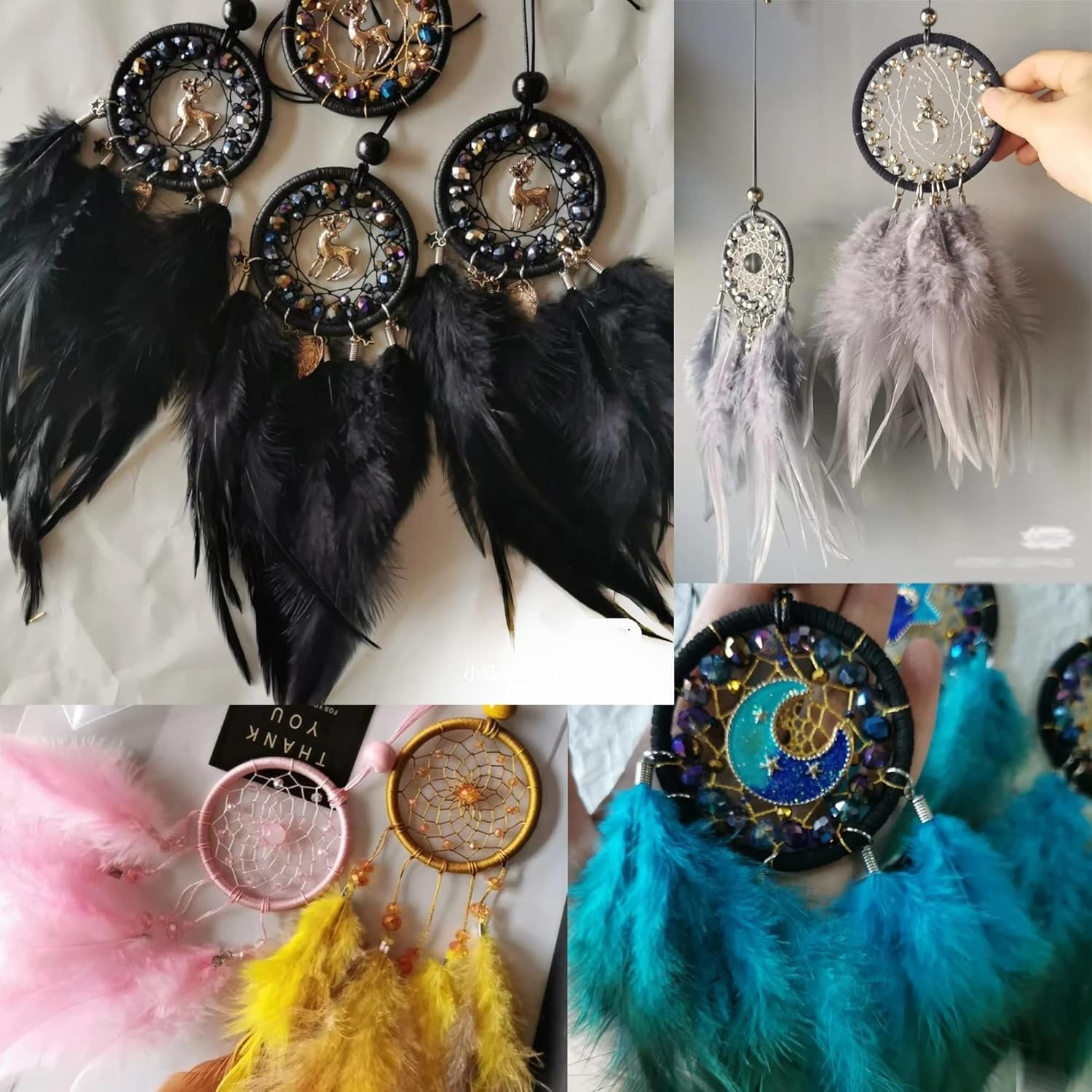 100PCS Saddle Hackle Rooster Feather for Crafts, 5-7 inch Natural Pheasant Ne…