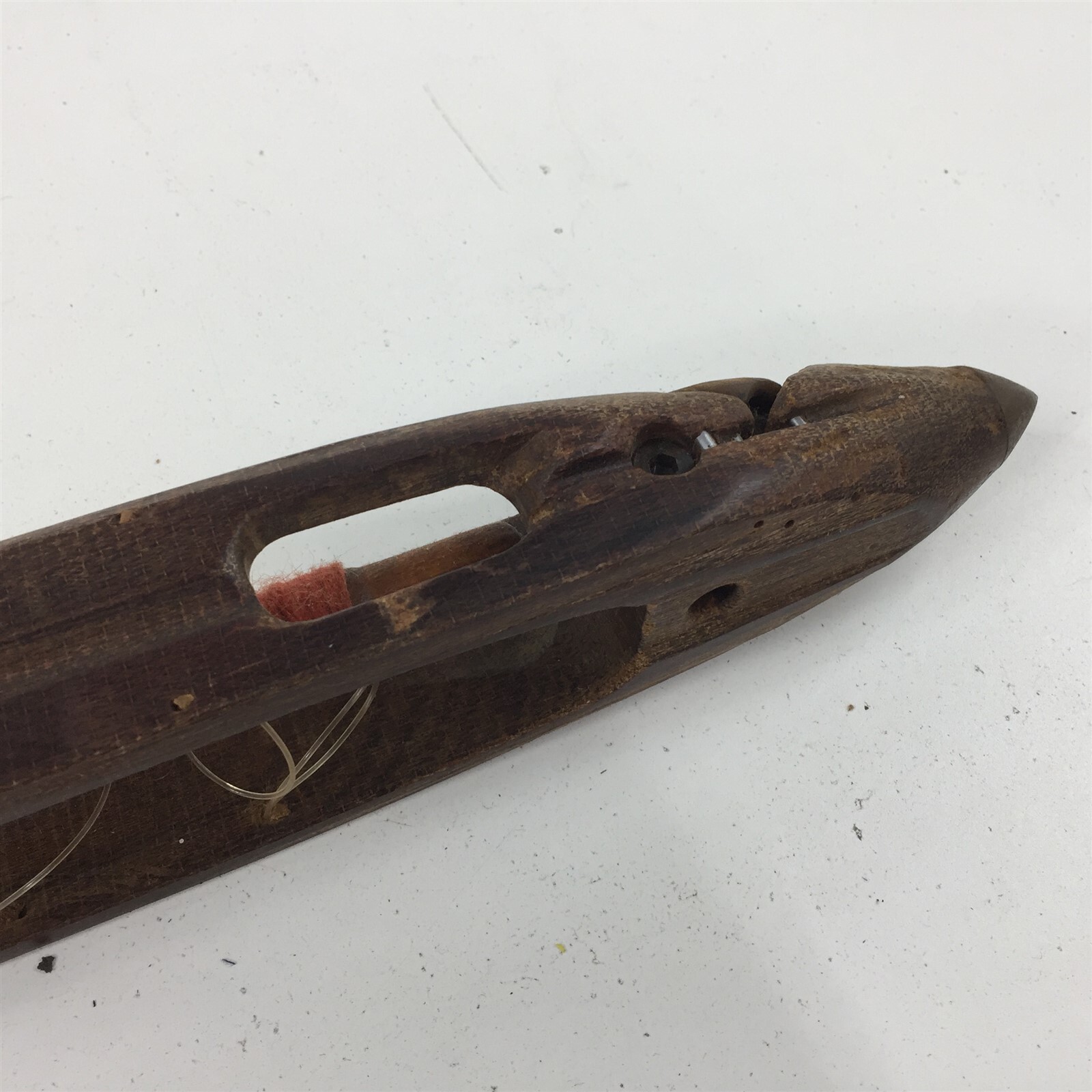 Antique Wooden Loom Weaving Fly Shuttle 16″ x 2″ – 1 Unit