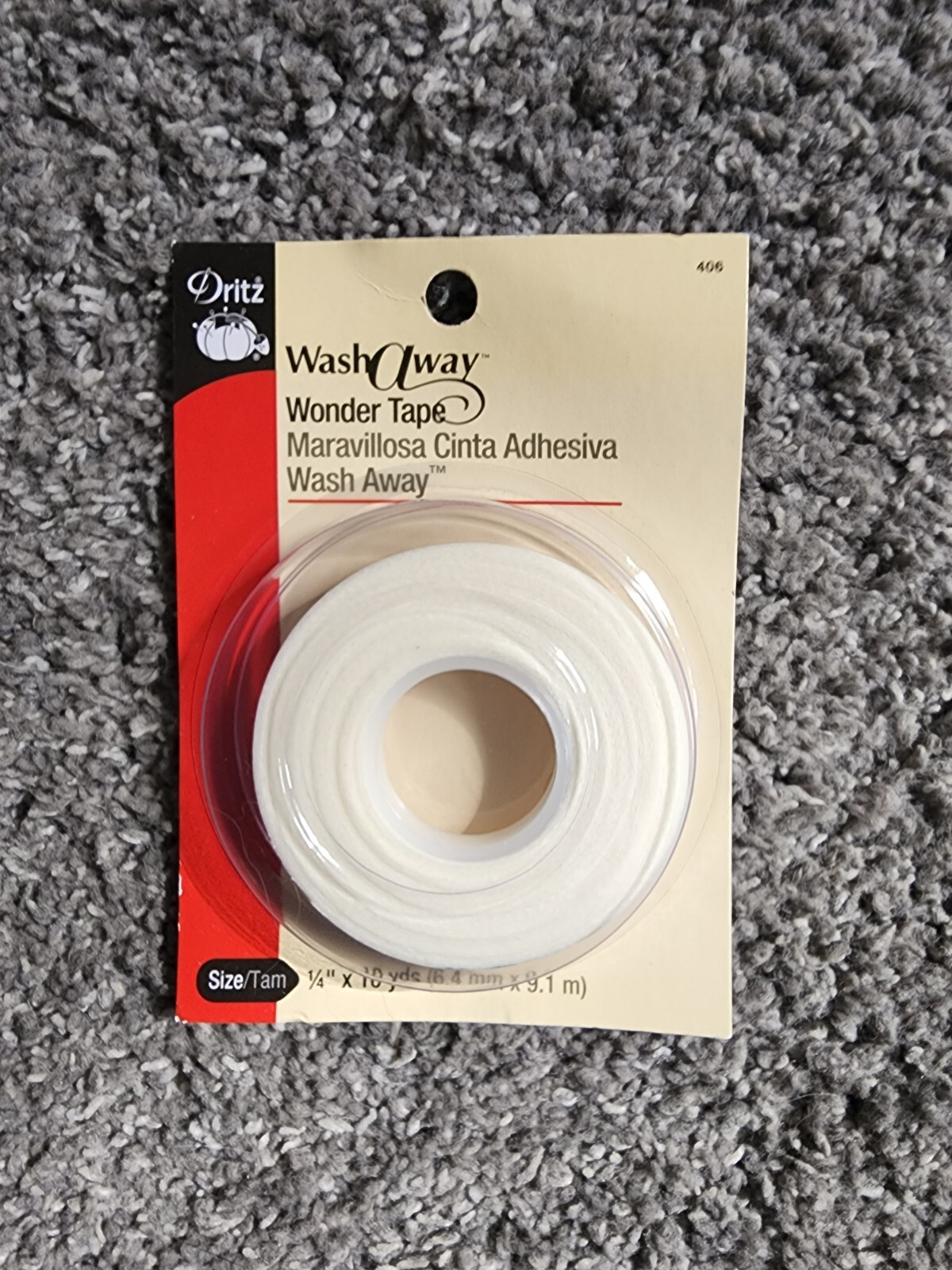Dritz Washaway Wonder Tape Double Sided 1/4″x10yd
