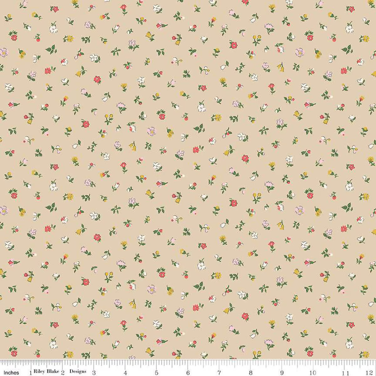 1/4 Yard Liberty Fabrics Flower Shop Newland Sprigs C Quilt Cotton