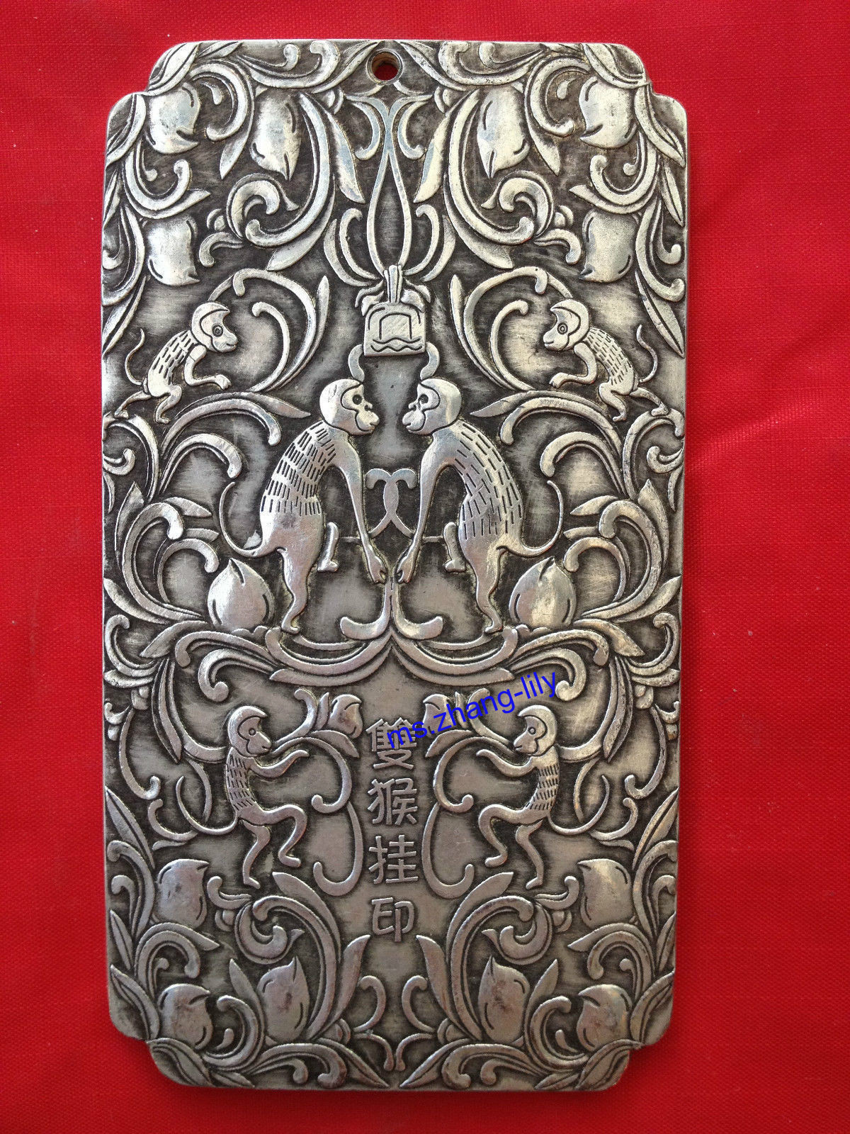 Chinese Thangka Carved Ssangyong Looting Treasure Tibet Silver Bullion Statue Do