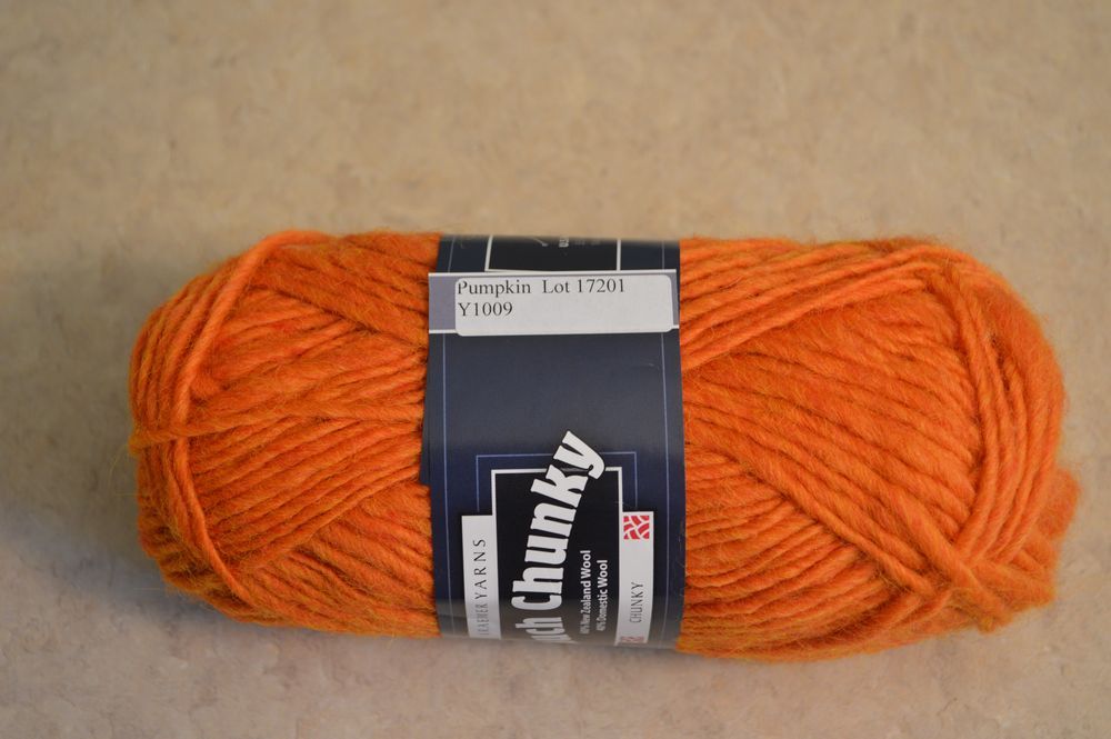 Kraemer Yarn Mauch Chunky Wool Pumpkin 60% New Zealand Wool 3.5oz 120grams 120yd