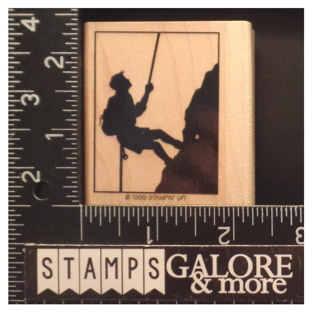 Stampin’ Up! RUBBER STAMPS 1999 ON THE GO MOUNTAIN CLIMBING ROPE HOBBIES #06