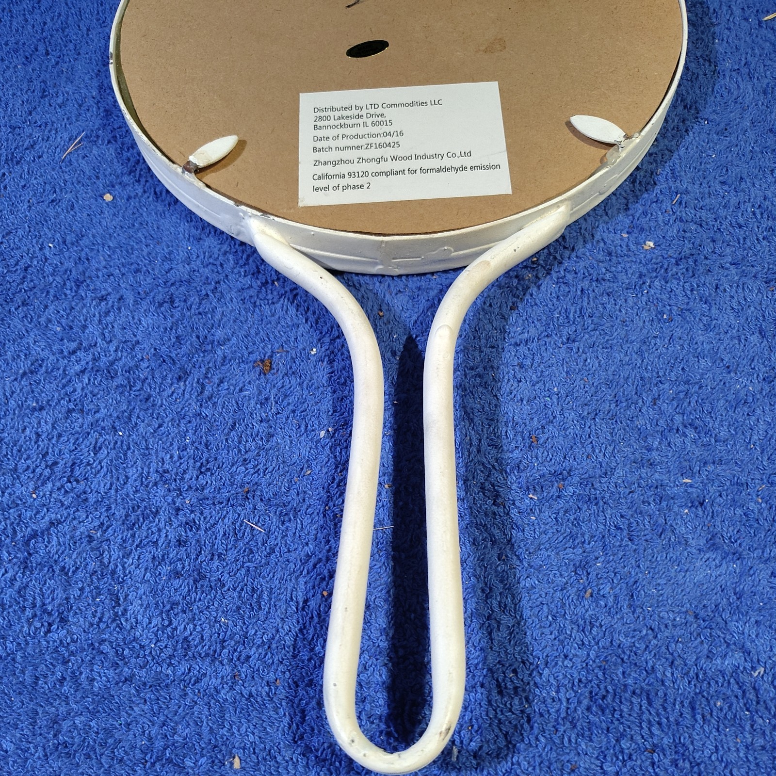 Vintage Antique AsianHand Mirror 8 inch (can hang on wall)