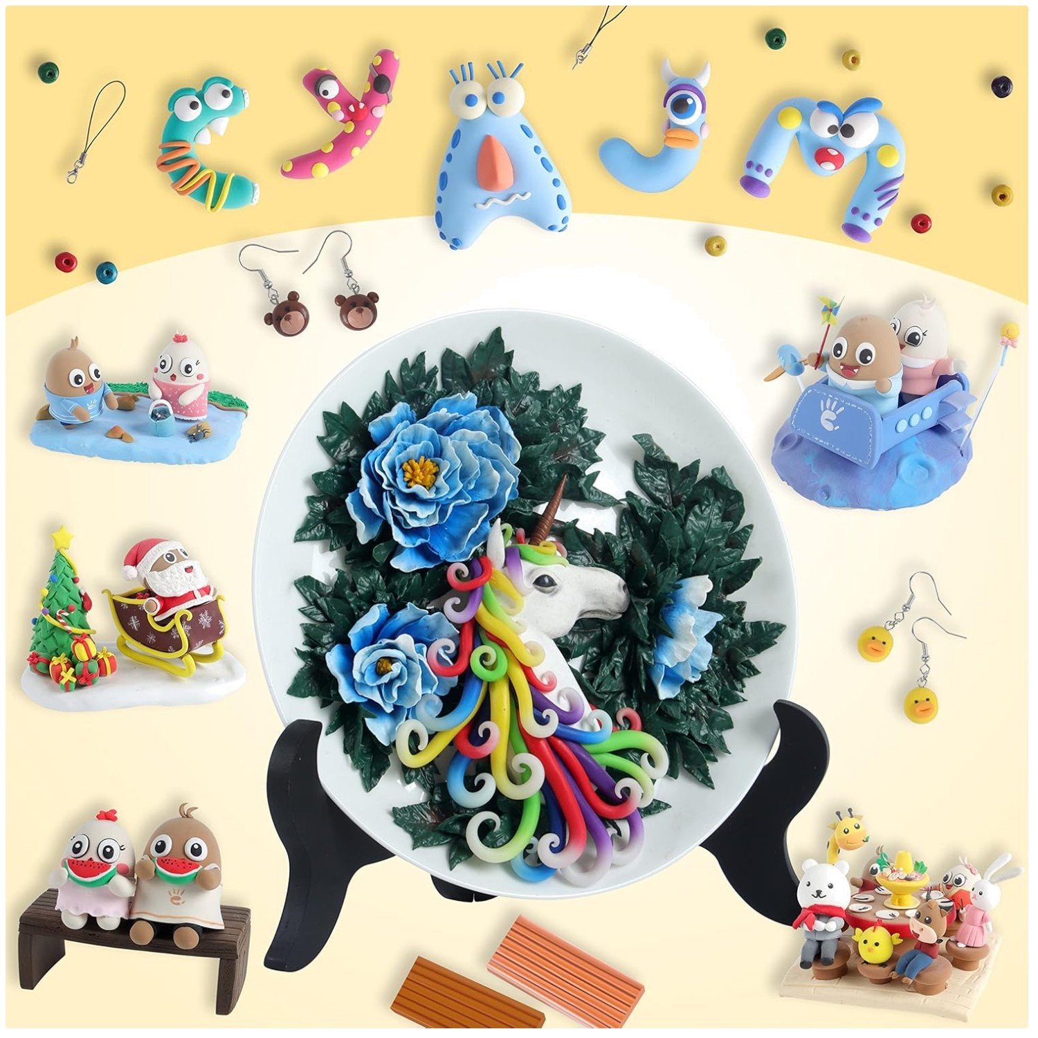 72 Colors Polymer Clay Set for Kids & Beginners
