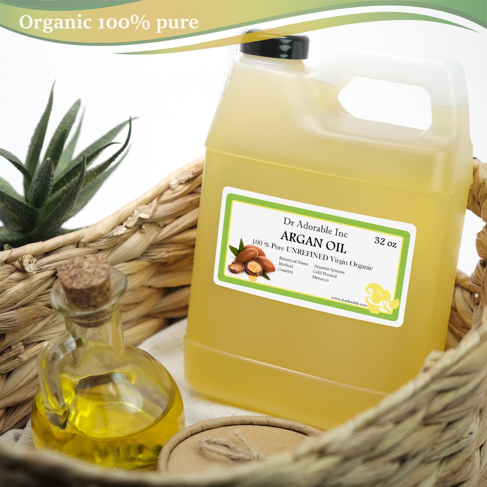 EXTRA VIRGIN ARGAN OIL UNREFINED ORGANIC COLD PRESSED PURE FROM 2OZ UP TO GALLON
