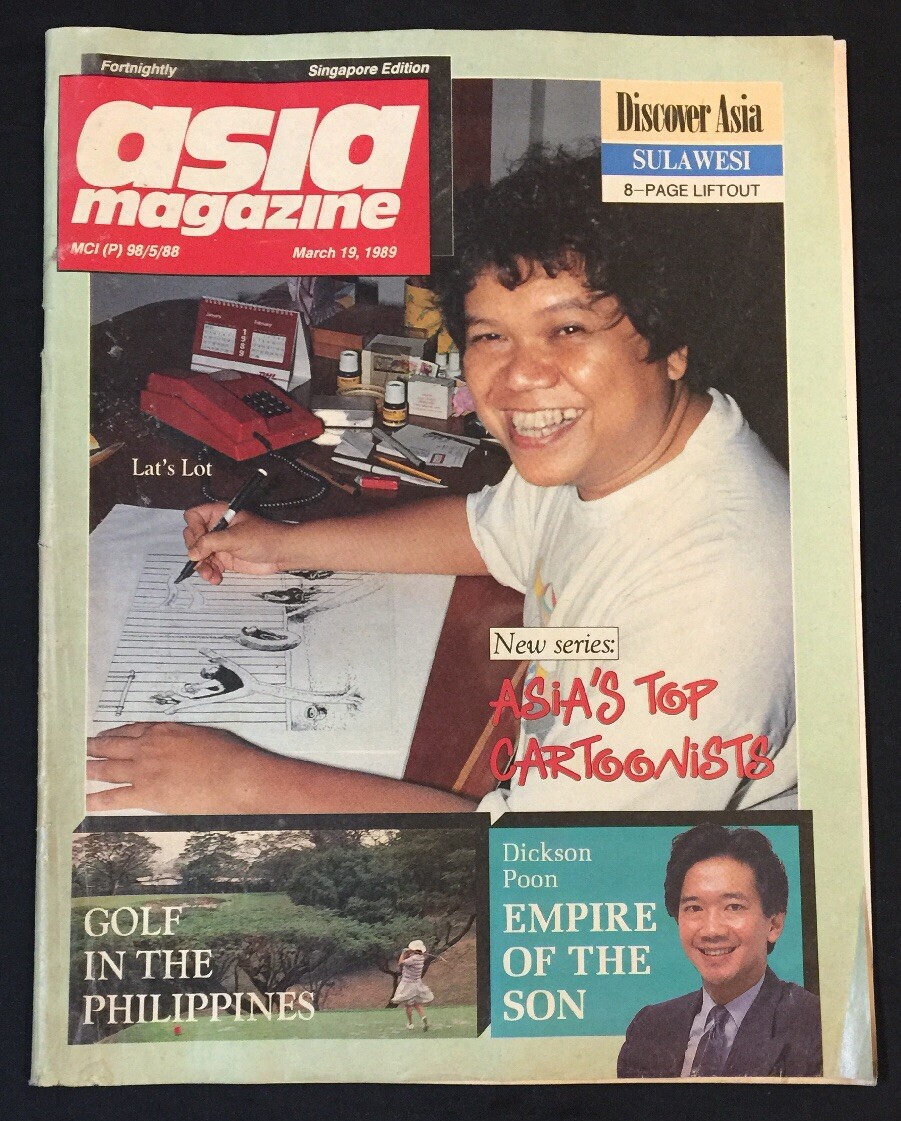 1989 Mar Singapore Asia Magazine Cartoonists Lat’s Lot Mohamad Nor Khalid