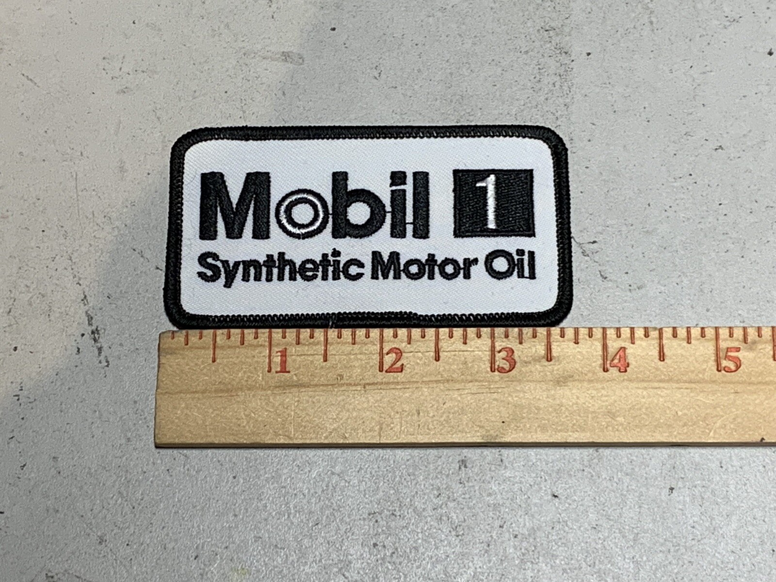 CUSTOM MADE Embroidered Mobil 1 Synthetic Motor Oil Patch
