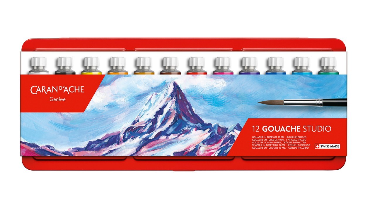 Caran d’Ache Studio Gouache 12 Colors