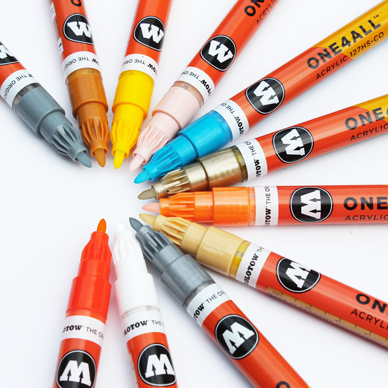 Molotow ONE4ALL 127HS-CO 1.5MM Single Acrylic Paint Marker Graffiti Supplies