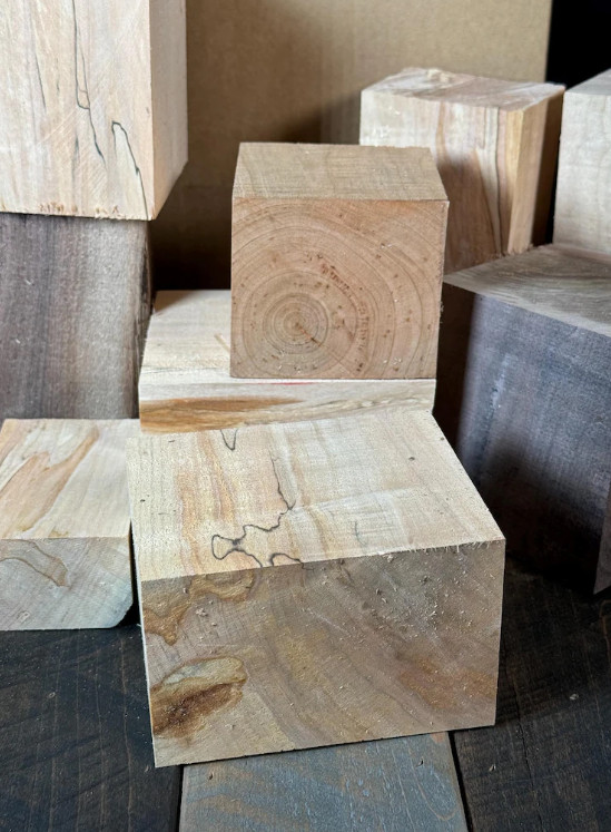 Hardwood Cutoffs Box Wood Scraps for Turning Knife Handles Pen Blanks DIY