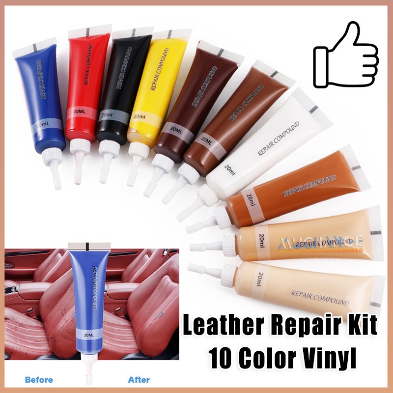 Dashboard Repair Kit 10 Color Car Vinyl Leather Cracked Furniture Kit Crack Sofa