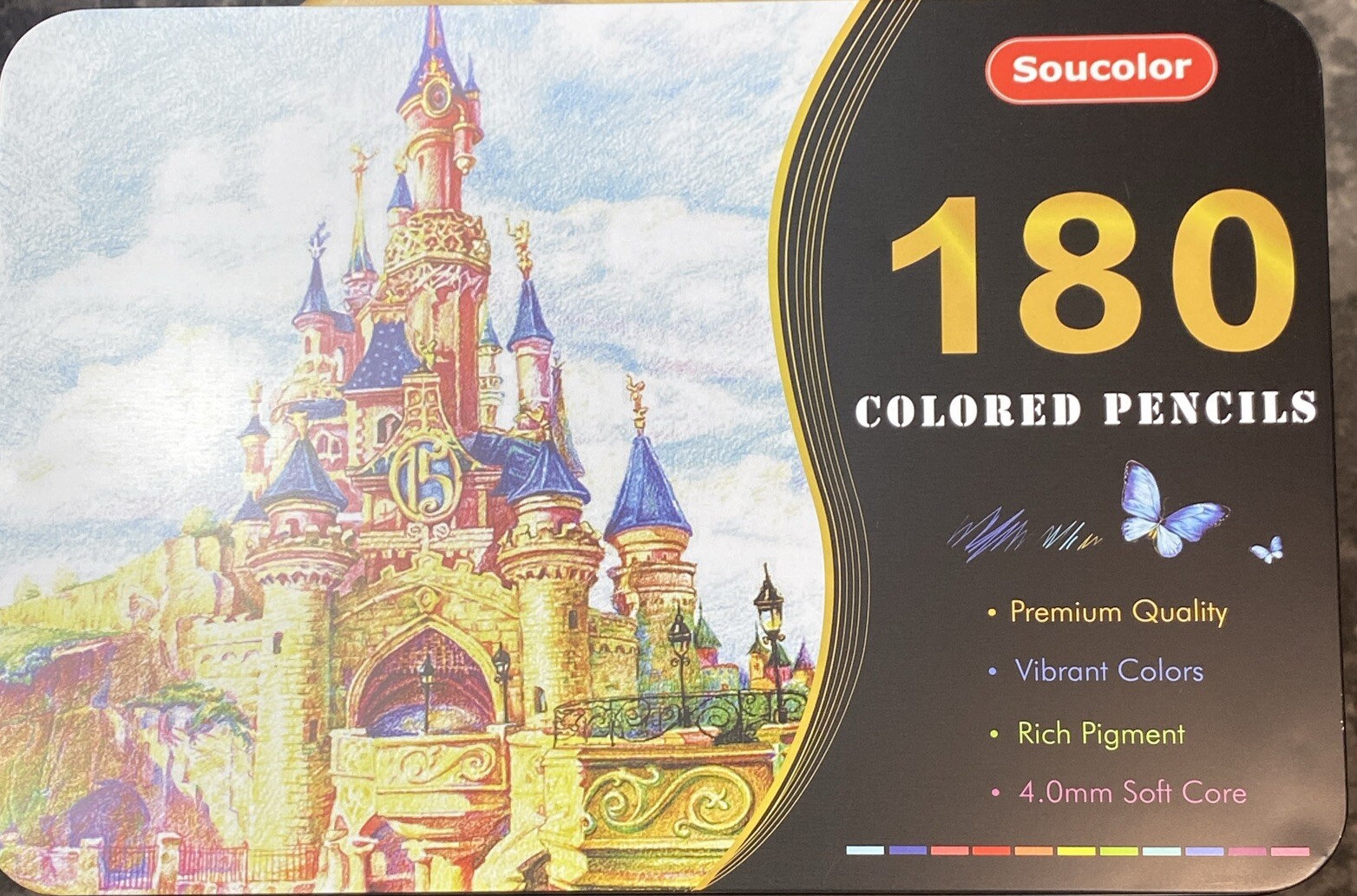 (60) MINERAL GREEN 115 – Soucolor Colored Pencils – 4.0 mm Soft Core
