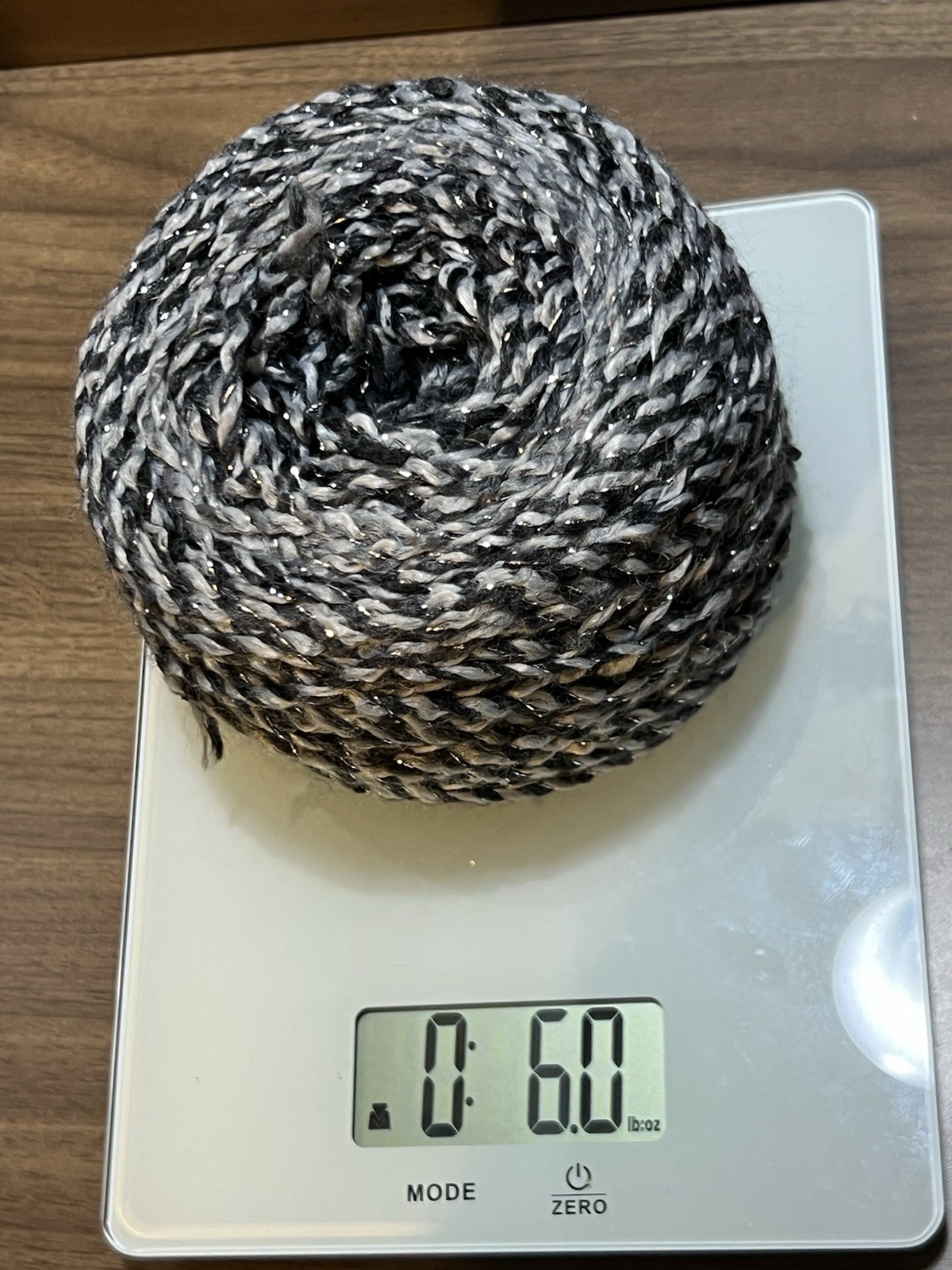 James C Brett MARBLE CHUNKY Yarn BLACK AND WHITE Acrylic 6oz 300yds NOT LABEL