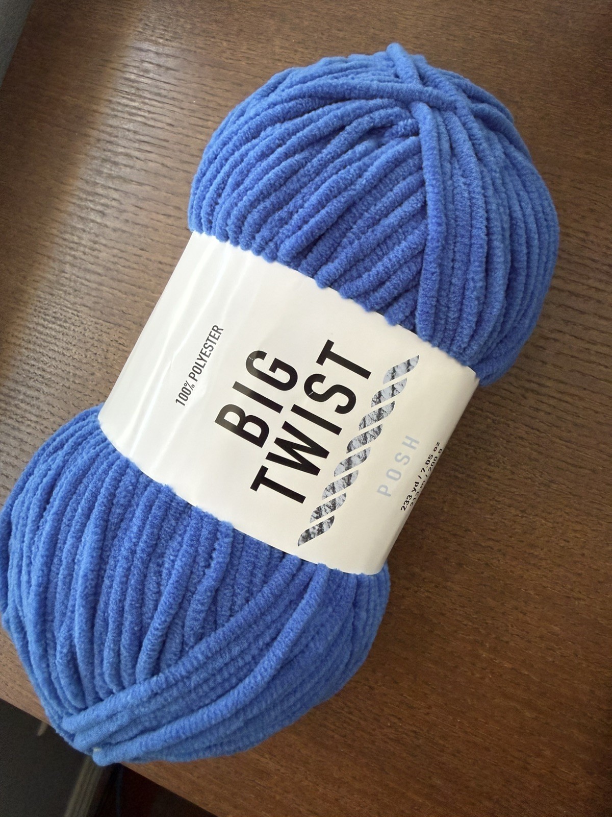 Big Twist Posh Yarn Blueberry Jam 100% Polyester Bulky #5 233yd/7.5 oz