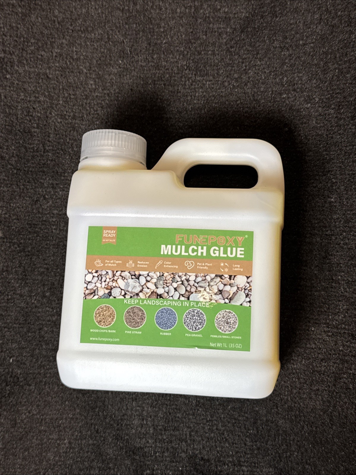 Funepoxy Mulch Glue Landscaping Binder Spray Ready 35 oz