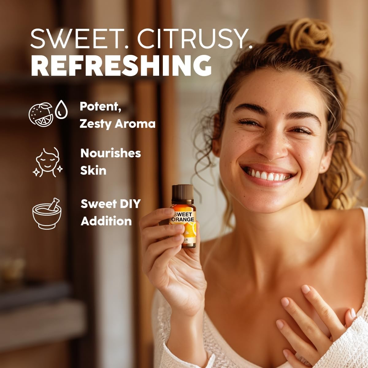 100% Pure Sweet Orange Oil – 0.34 Fl Oz (Pack of 1)