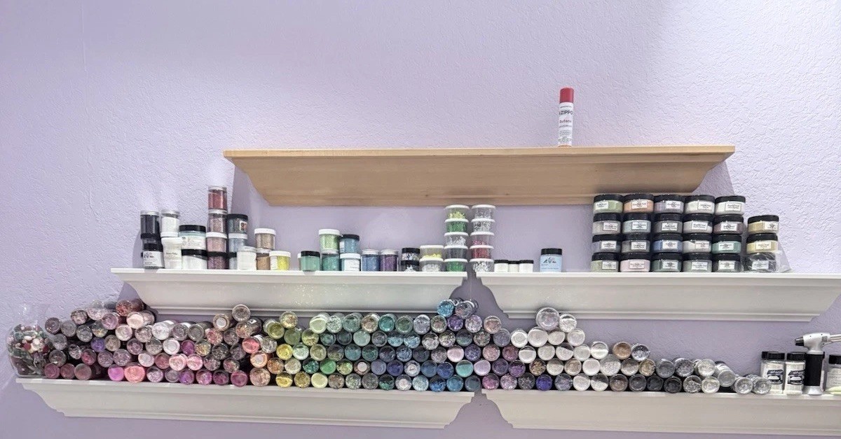 5 lb Craft Destash Mystery Box | Glitter, Mica, Vinyl, & Unfinished tumblers