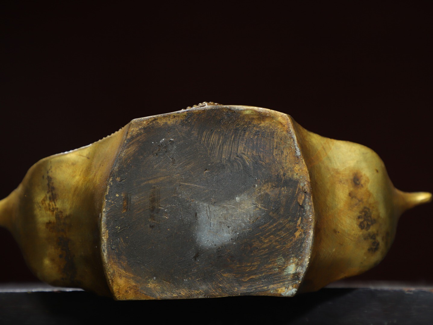 Bronze Gilded Buddha Head Statue