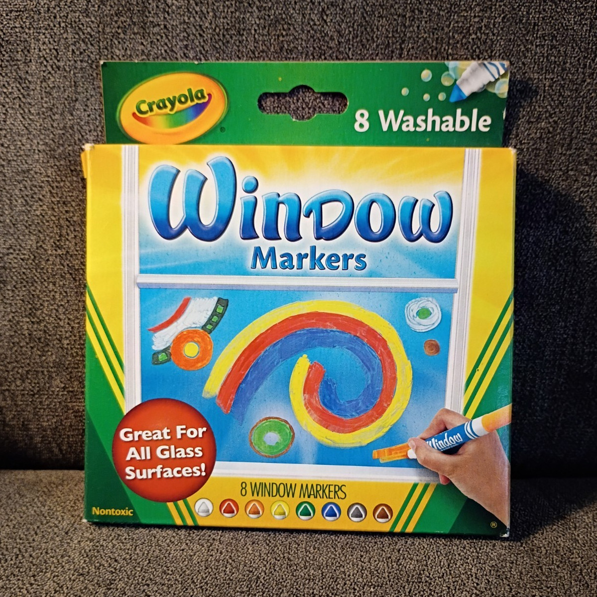 Crayola Window Markers 8 Count Washable Multicolor MPN 58-8165-0-202