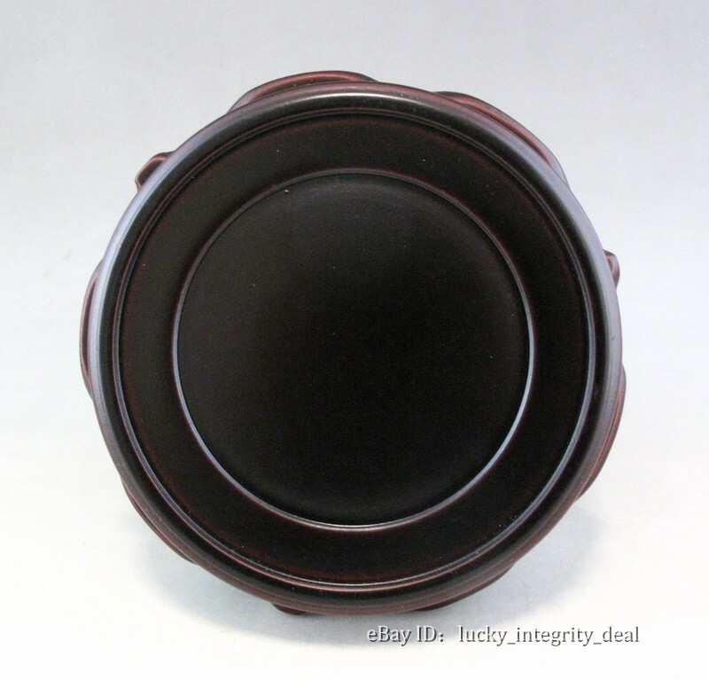Solid Wood Carved Lotus Wooden Stand Base for Vase,Jar,bowl,statue,teapot