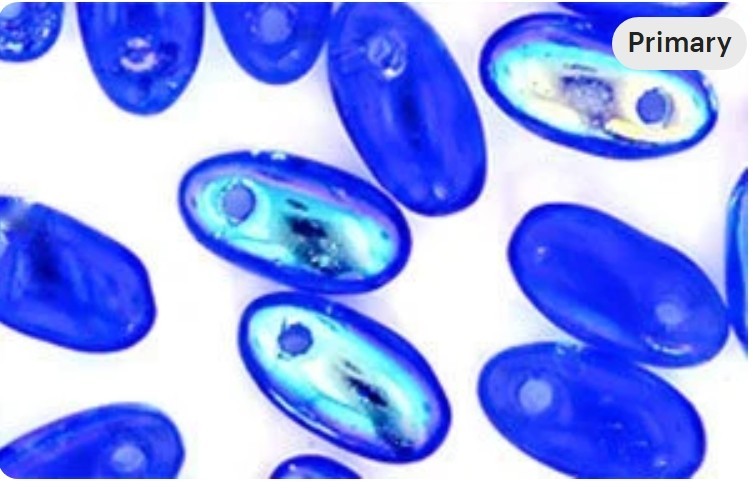 Rizo, Sapphire AB, 2.5x6mm, 7g (app 98-100 beads) (s) (rz-34)