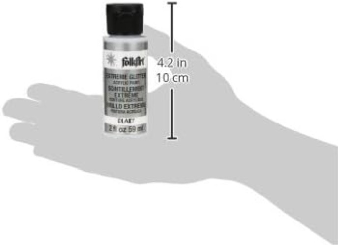 Non-Toxic Extreme Glitter Acrylic Paint 2 oz – Dazzling Silver for Every Surface