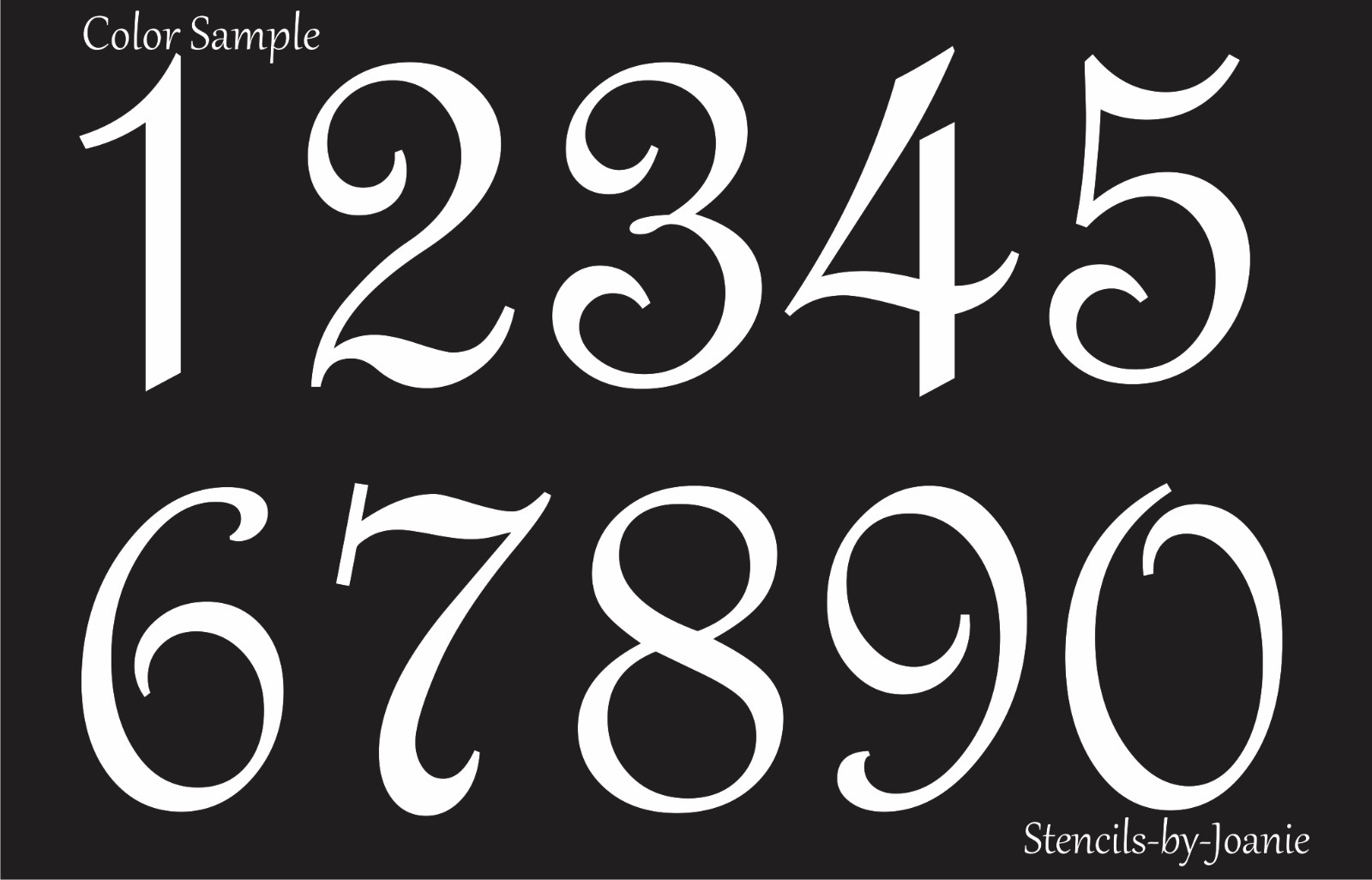 STENCIL Paris French Script Numbers Bride Lake House Address Old Prim DIY Signs