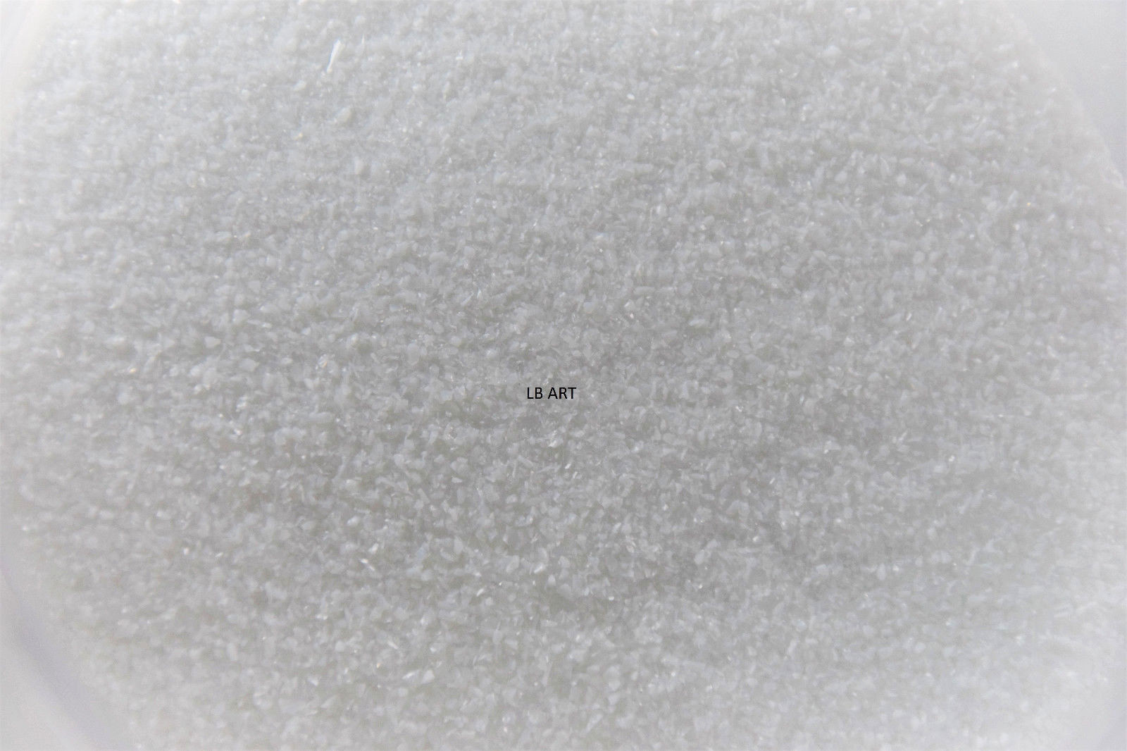 0313.01 ONE OUNCE DENCE WHITE OPAL BULLSEYE GLASS FINE FRIT 90 COE FUSIBLE
