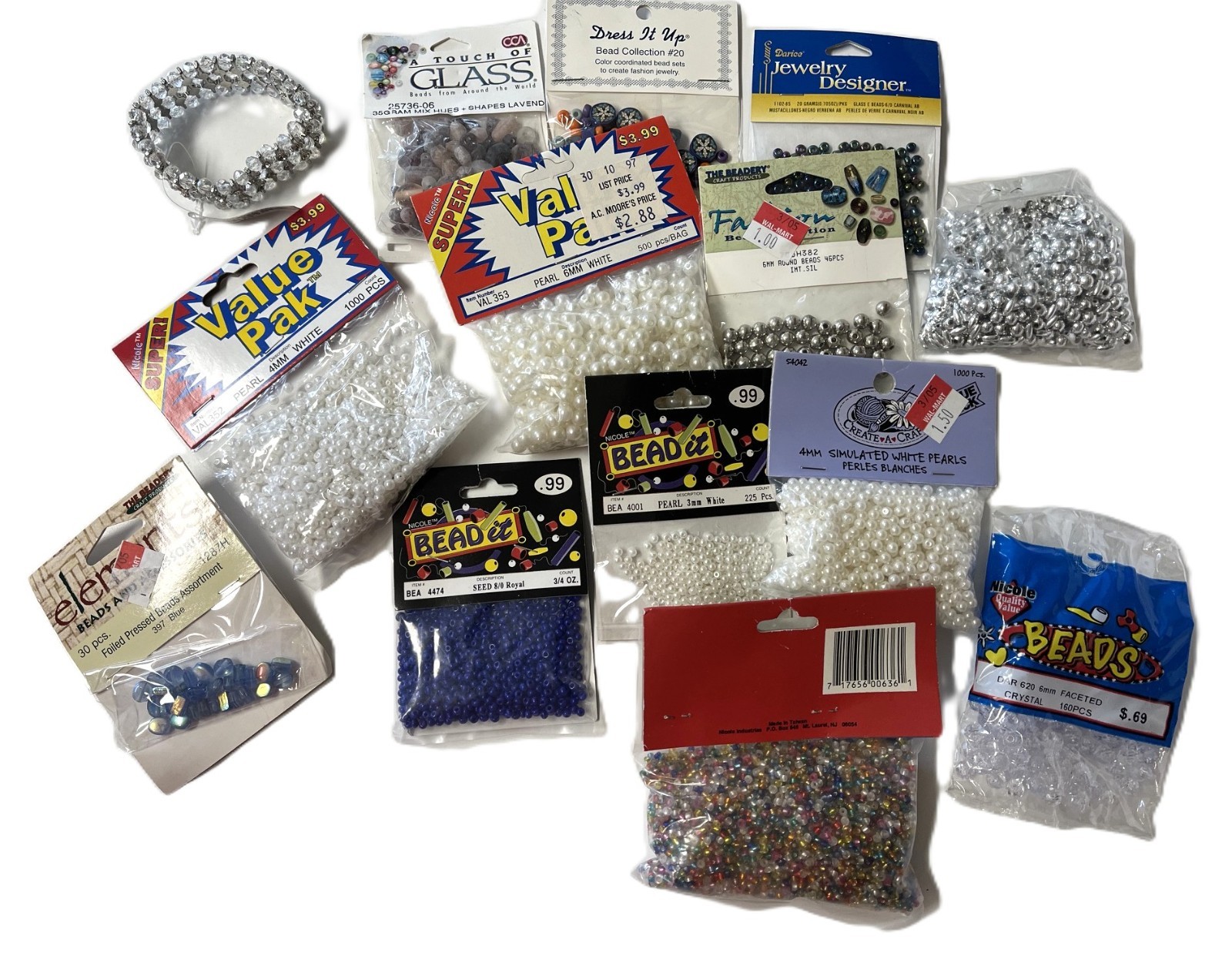 Lot of Jewelry Making Beads Some Designer, Some Glass, Dress It Up & More!