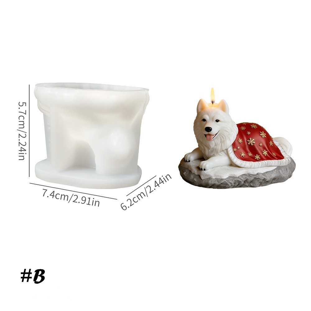 Wolf King Scented Candle Silicone Mold: DIY Animal Epoxy Resin Craft Tool