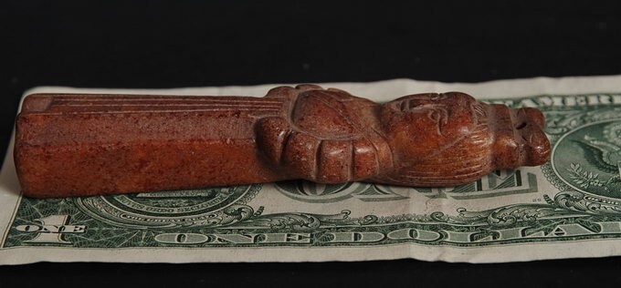 Chinese Folk culture Han dynasty style eremite statue! simple stone Carved