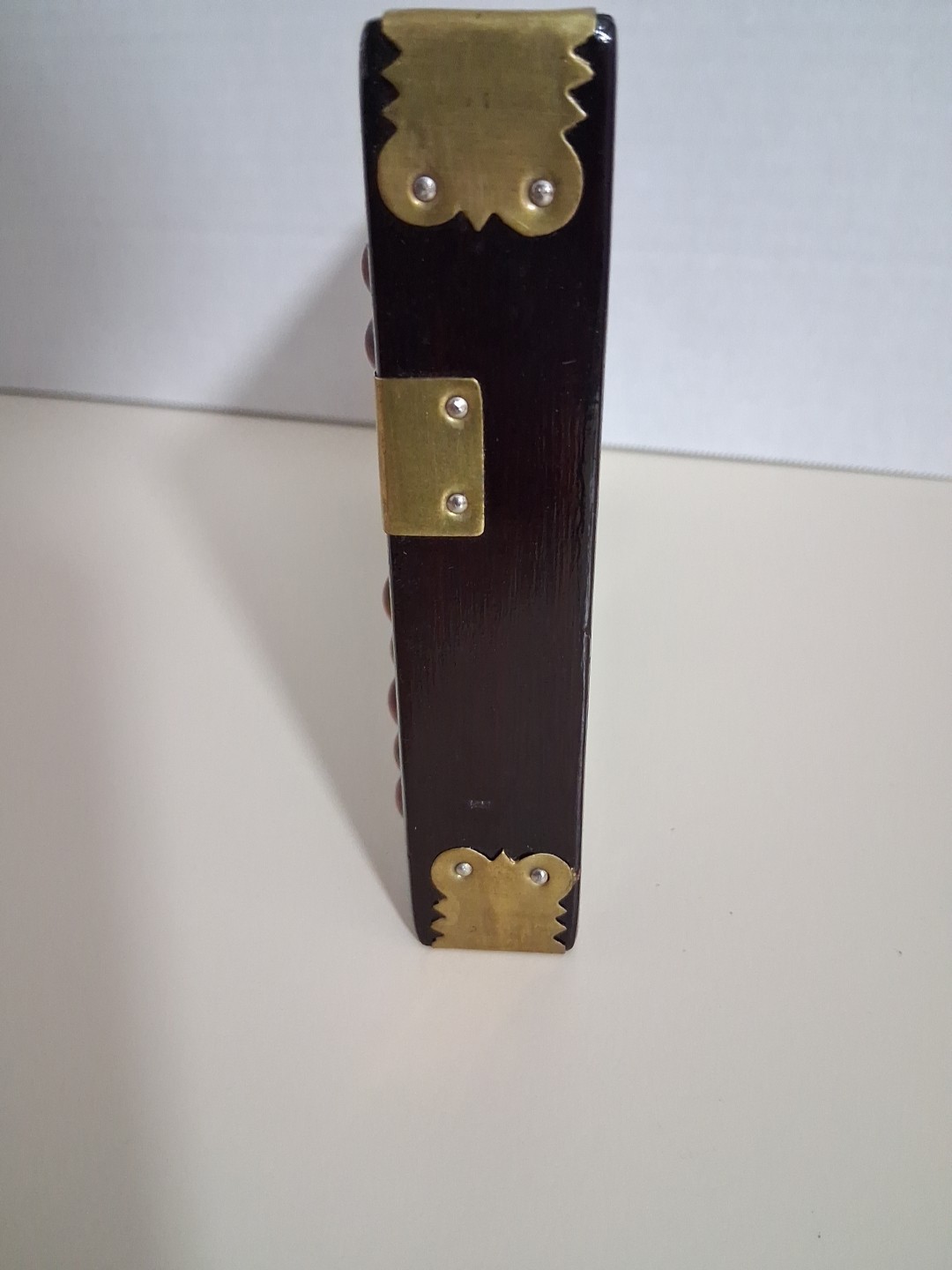 Vintage Wood And Brass Abacus 63 Beads on 9 Rods Dongfeng Abacus Factory