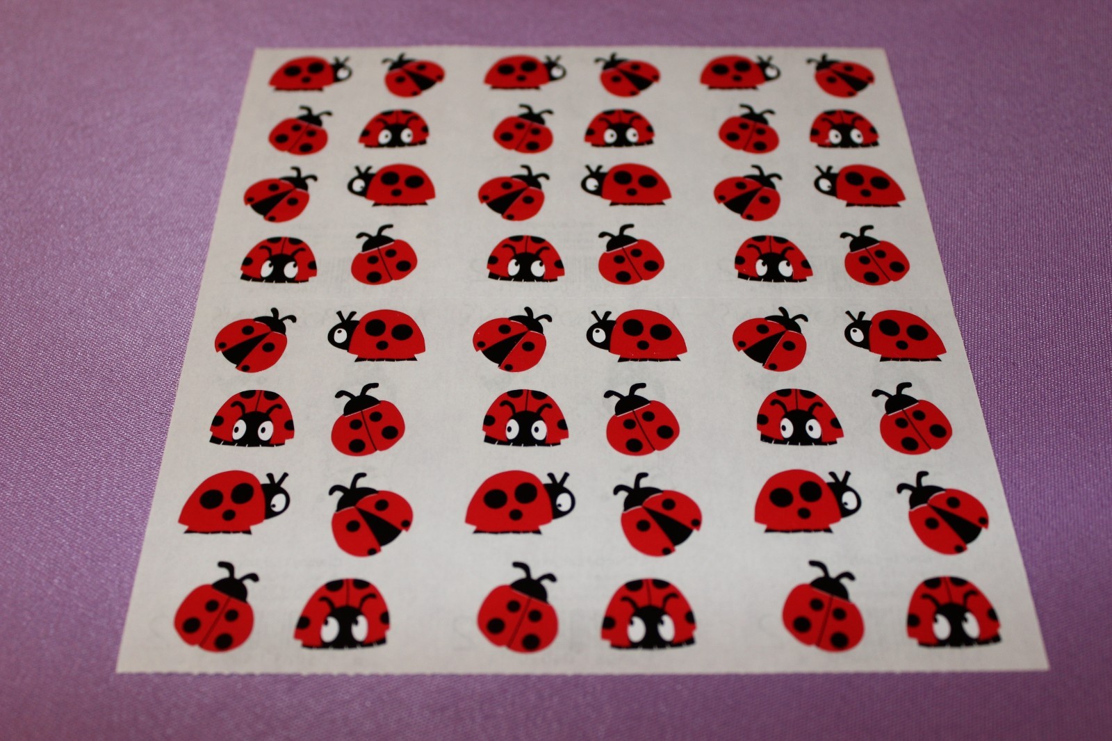 Mrs. Grossman’s Uncut Sheet of RARE Vintage 2006 Chubby Ladybugs Stickers!