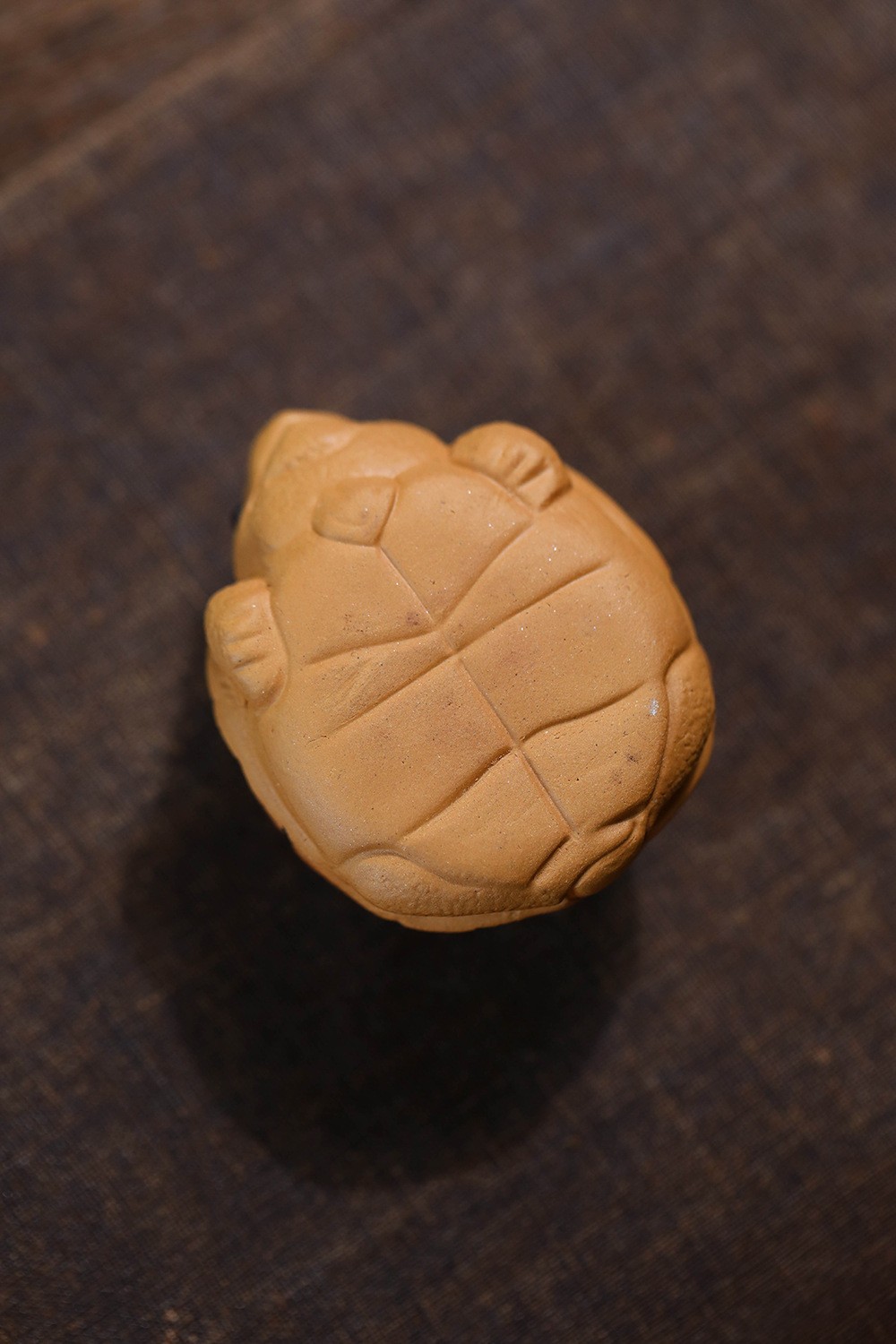 2″ China Yixing Zisha Jiangpo Clay Mini Red Shell Longevity Turtle Tea Pet