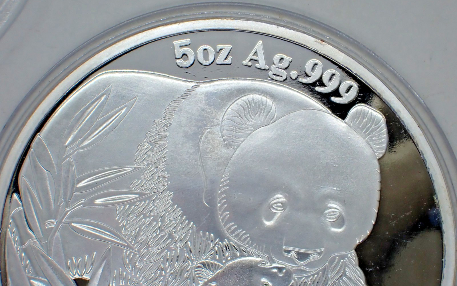 Chinese Big Silver coated Souvenir Coin Two Pandas 2004 year #1