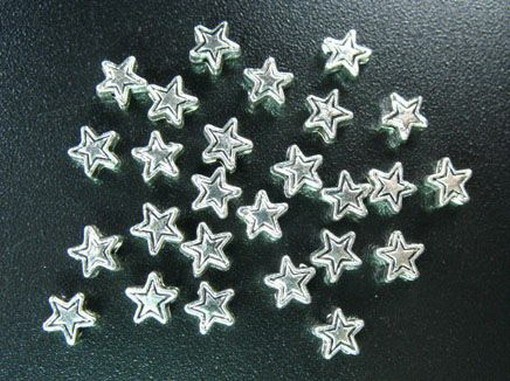 500 PCS Tibetan Silver tiny star spacer beads 4mm FC218