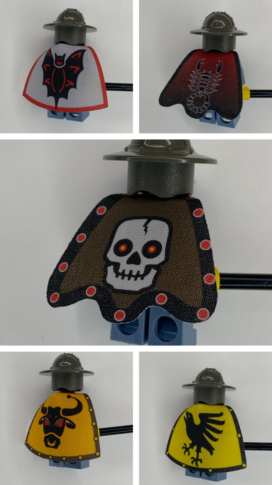 Capes and Cloaks [10 Variants] for Lego Minifigures [Classic Castle Other]