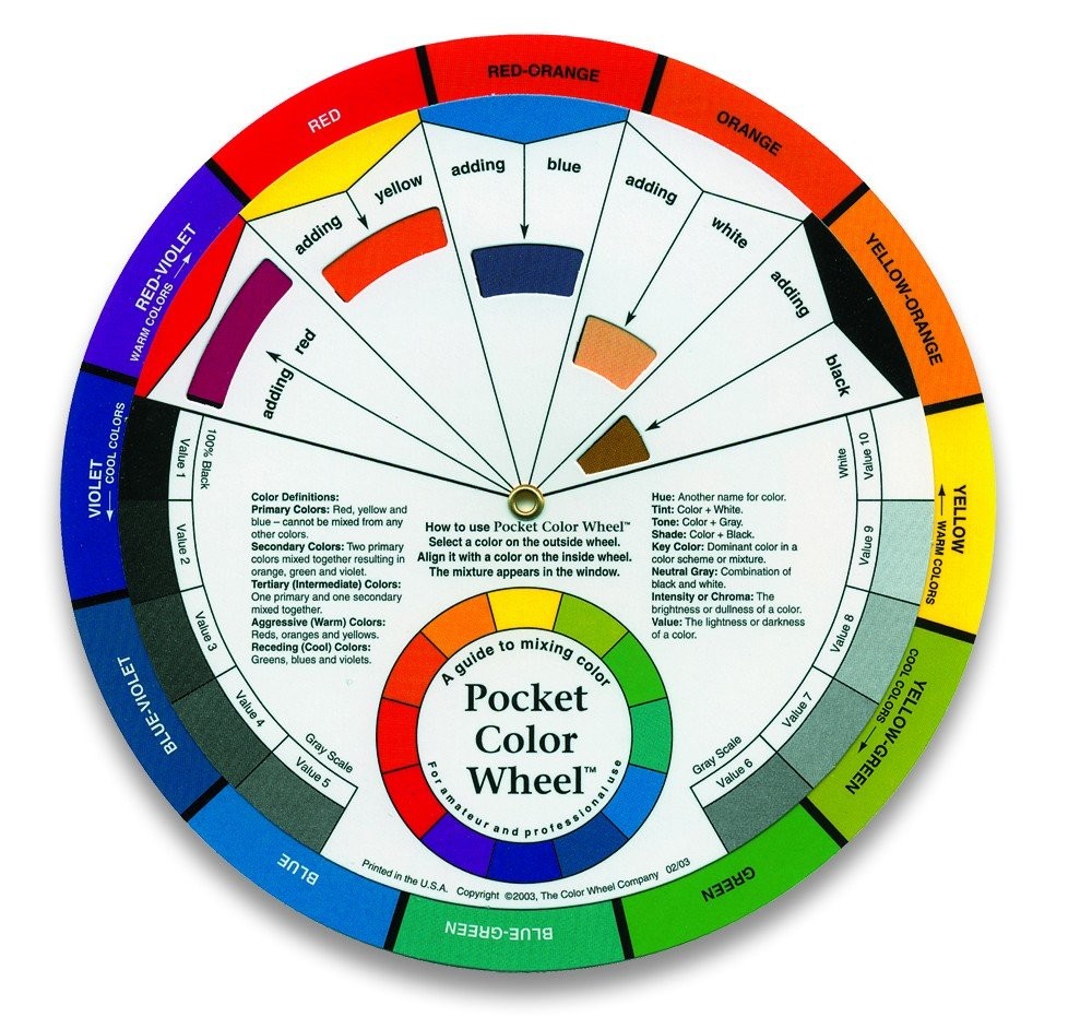 Mini Artist Color Wheel Packaged 1 Count (Pack of 1), Multicolor